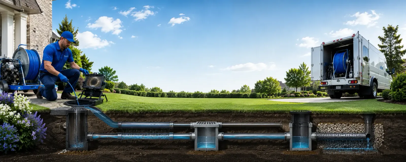 Outdoor drain cleaning information for Waterbury Center, VT